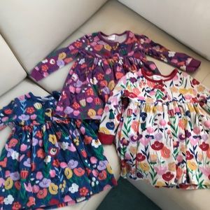 Lot of 3 Hanna Andersson Play dresses 90